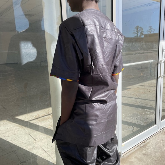 African clothing for men Danshiki Kente top - Picture 2 of 2